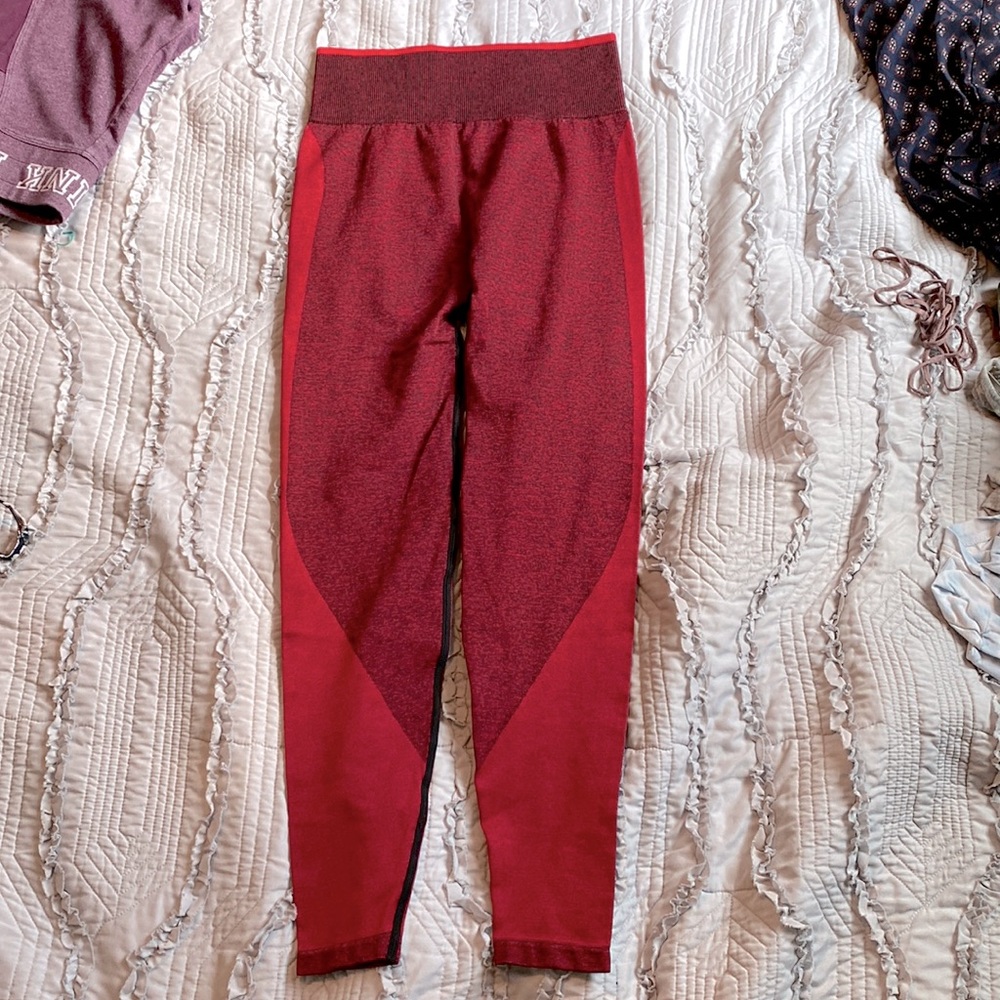 PINK seamless yoga pants size small